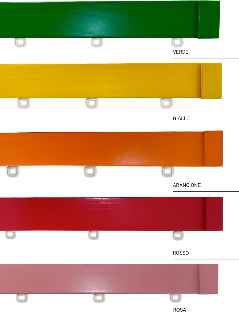 bastone in legno ,tenda per interno , vari colori