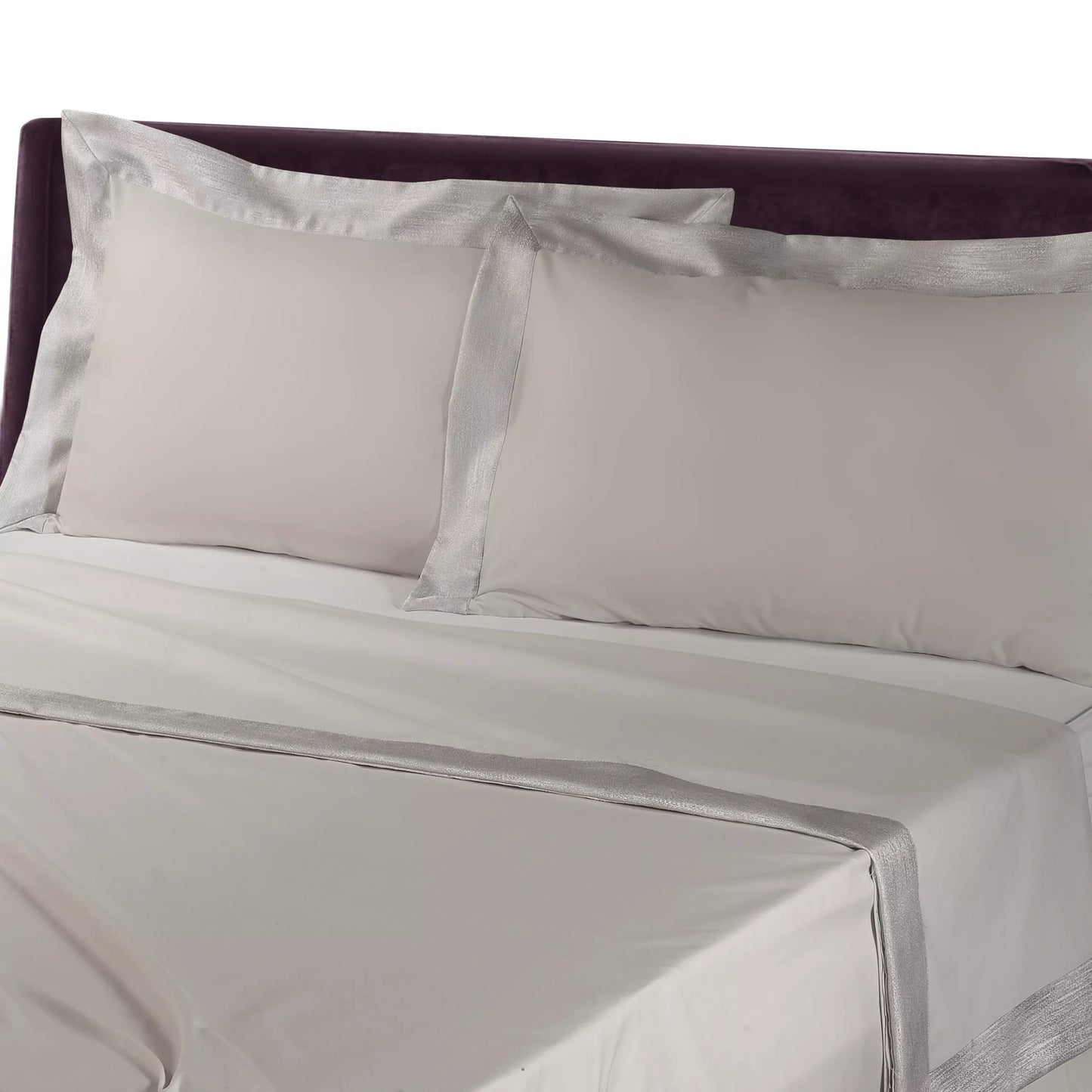 completo lenzuola, puro cotone, matrimoniale, colore beige