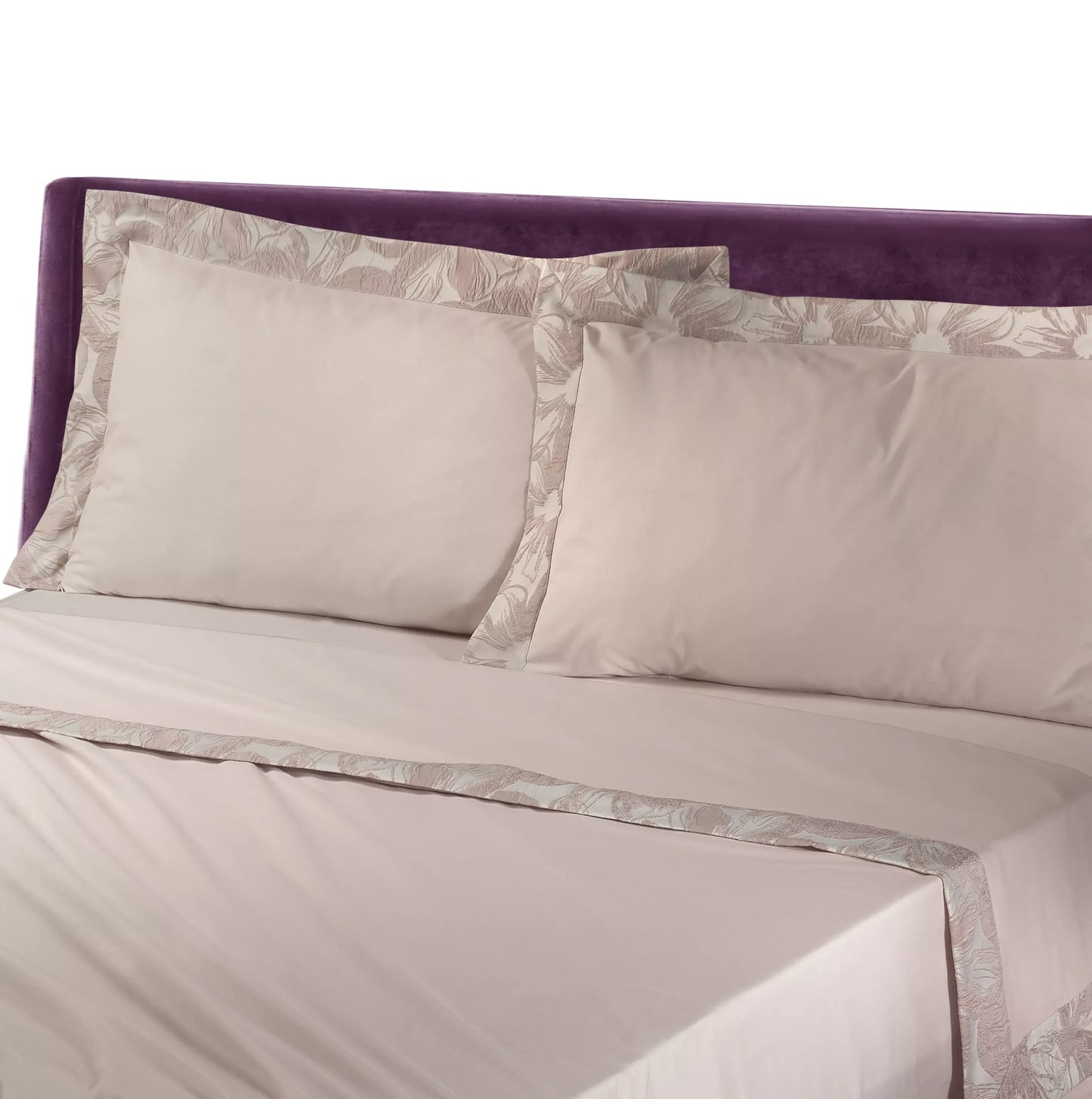 cpmpleto lenzuola colore rosa , puro cotone