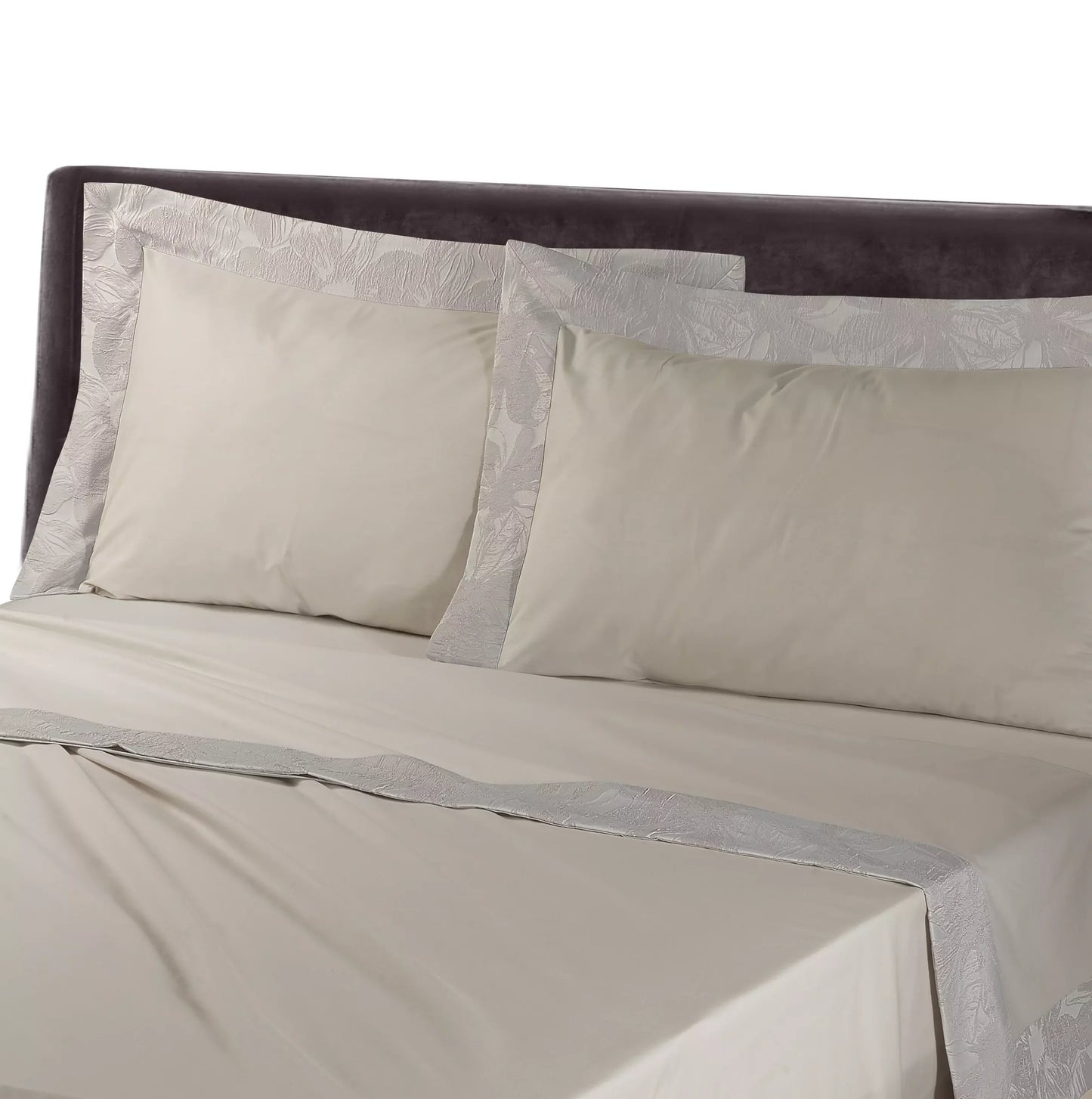 completo lenzuola colore beige , cotone