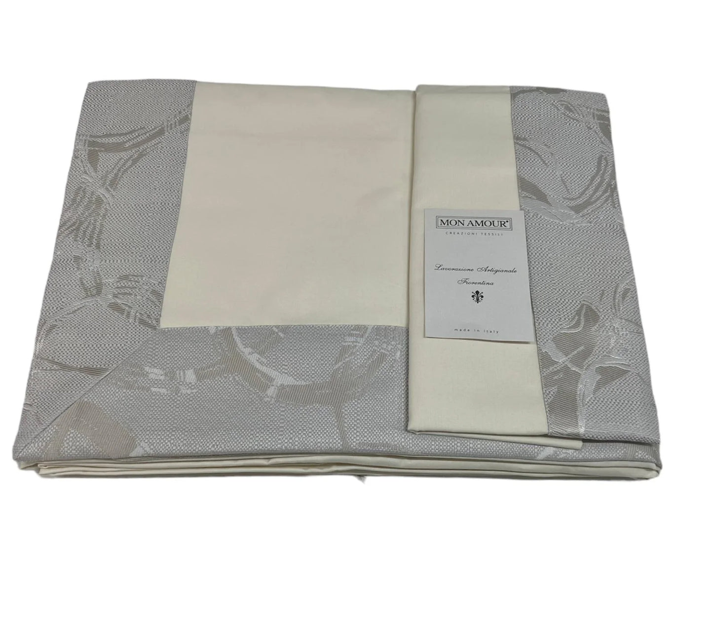 completo lenzuola matrimoniale, colore beige , puro cotone