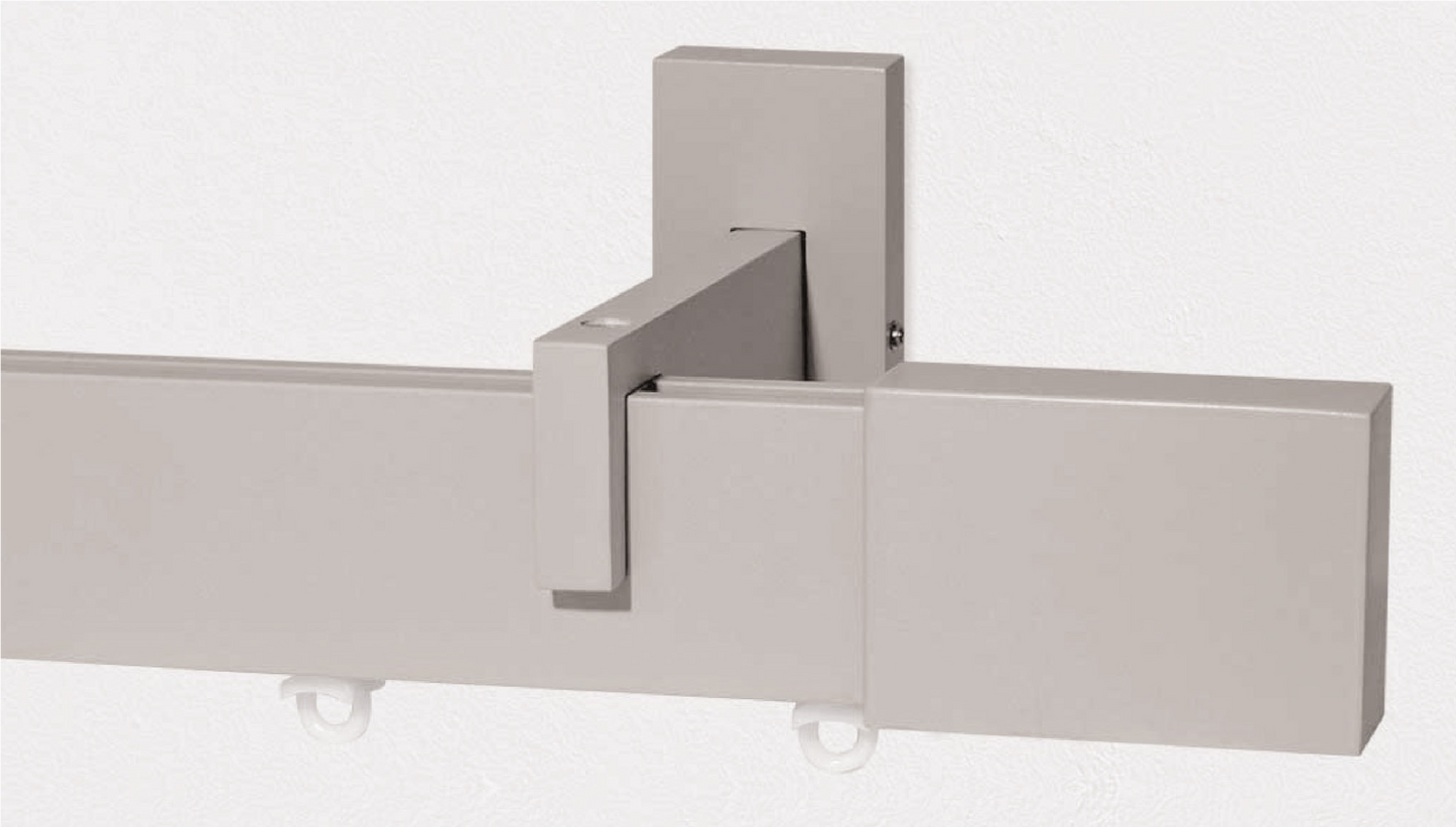 PIATTO PLATINO Ø 35mm, bastone tenda, moderno, sistema a onda