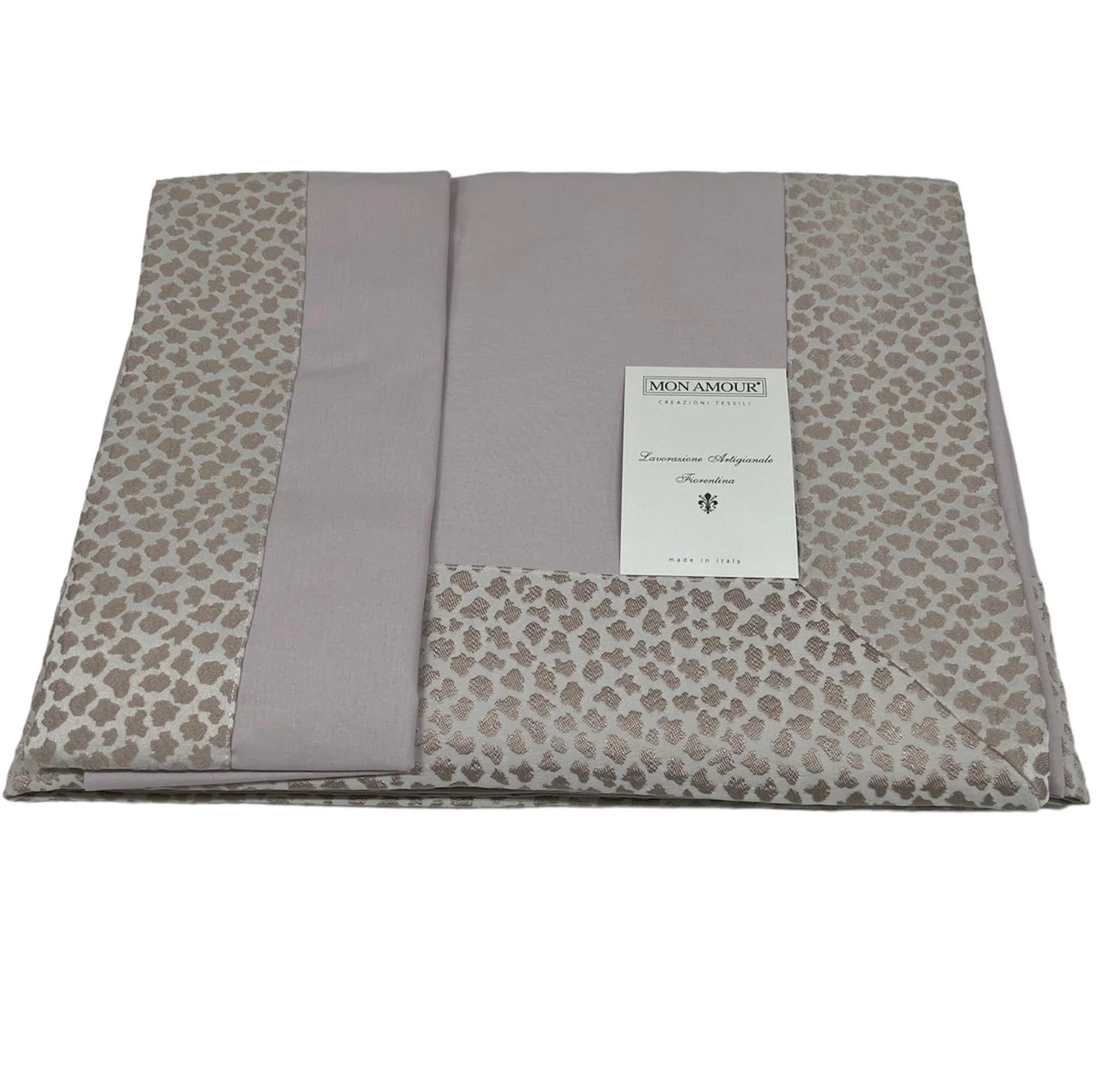 completo lenzuola, animalier, colore beige, puro cotone, matrimoniale