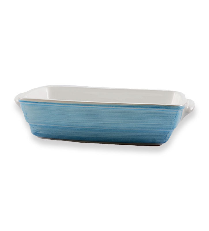 pirofila da forno ,ceramica siciliana, artigianale, colore turchese
