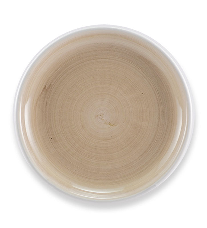 piatto piano, ceramica siciliana, artigianale , colore beige
