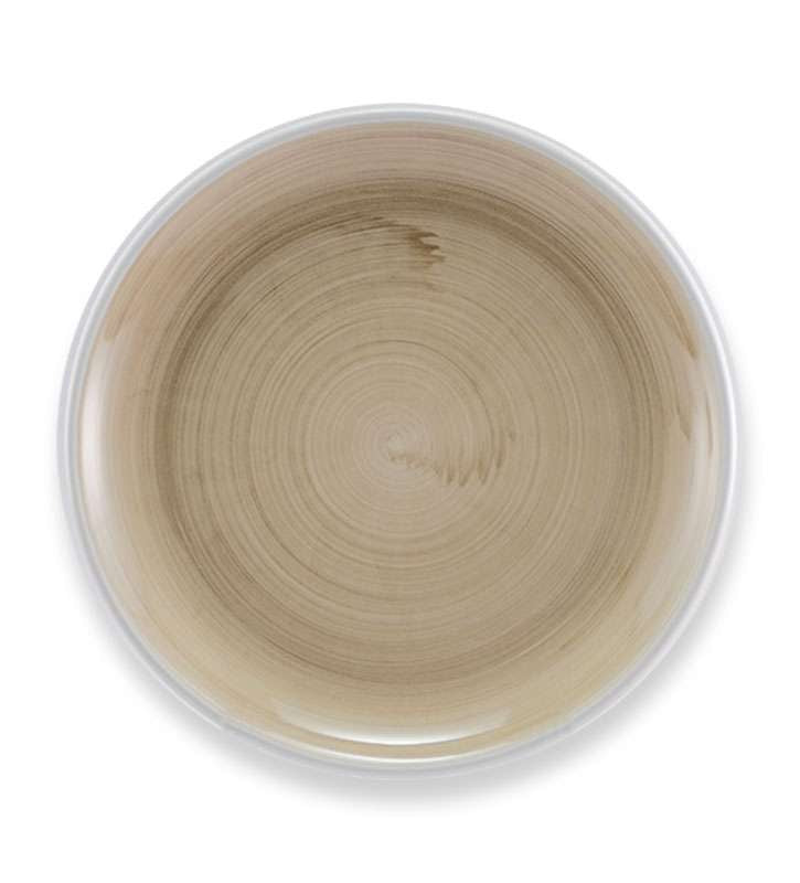piatto frutta , ceramica siciliana, artigianale , colore beige