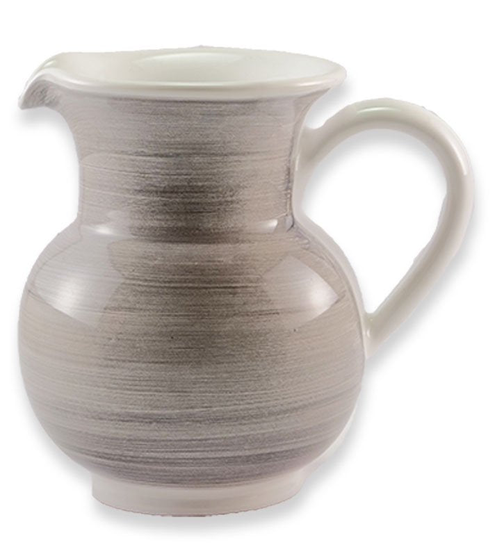 boccale, ceramica siciliana, artigianale, colore grigio