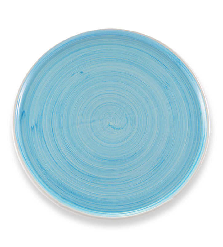 piatto frutta , ceramica siciliana, artigianale , colore turchese