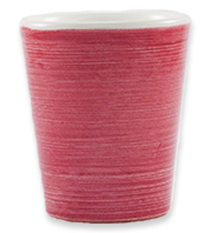 Bicchiere Conico, ceramica siciliana, artigianale , colore bordeaux