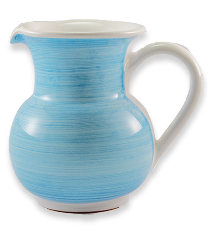 boccale , ceramica siciliana, artigianale, colore turchese