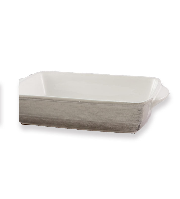Pirofila da forno, ceramica siciliana, artigianale , colore grigio