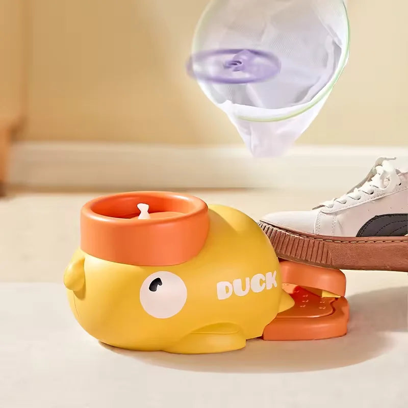 Dog Puzzle Feeder Interactive Pet Food Treat Dispenser Cartoon Duck Press Pet Snack Feeder Automatic Feeder Toy for Dog Training