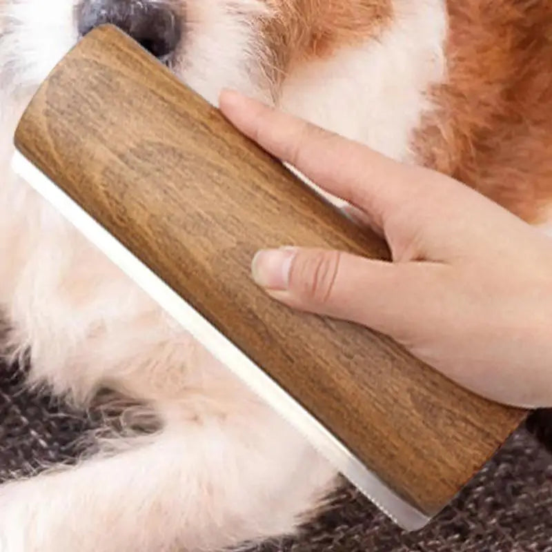Spazzola per rimuovere i peli del cane Manico in legno Spazzola per cani e gatti Spazzola per toelettatura per gatti e cani per animali domestici Spazzole per toelettatura lunghe e corte