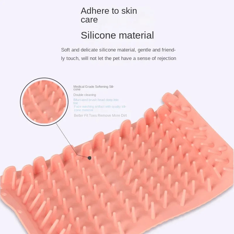 Tazza per lavatrice per piedi per animali domestici Tazza per piedi morbida in silicone Secchio per la pulizia dei piedi per gatti Tazza per la pulizia delle zampe del cane Detergente per lavaggio rapido dei piedi manuale Piscina per cani