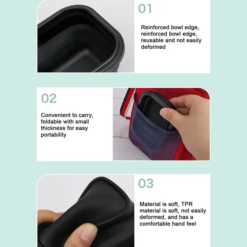 Portable Dog Water Bowl Multifunctional Hygienic Compact Dish Road Trip Dog Eating Bowl Feeding Watering Dish For Walking
