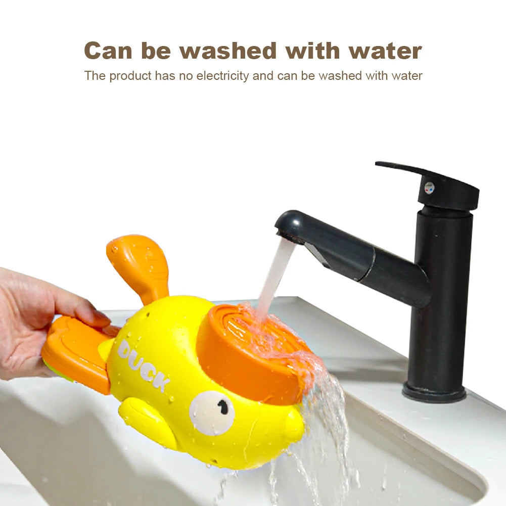 Dog Puzzle Feeder Interactive Pet Food Treat Dispenser Cartoon Duck Press Pet Snack Feeder Automatic Feeder Toy for Dog Training