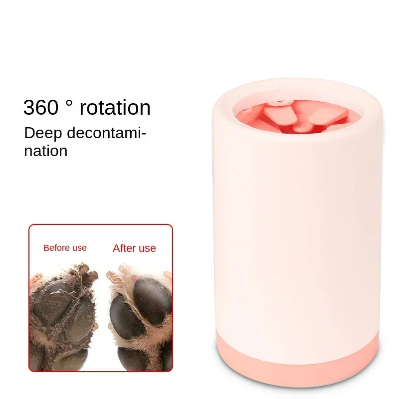 Tazza per lavatrice per piedi per animali domestici Tazza per piedi morbida in silicone Secchio per la pulizia dei piedi per gatti Tazza per la pulizia delle zampe del cane Detergente per lavaggio rapido dei piedi manuale Piscina per cani