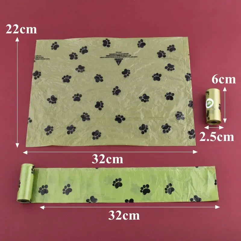 1/42 Roll Pet Biodegradable Trash Bag Dog Poop Bags Bulk Scented Poop Bag Degradable Cat Waste Bags Dog Poop Dispenser