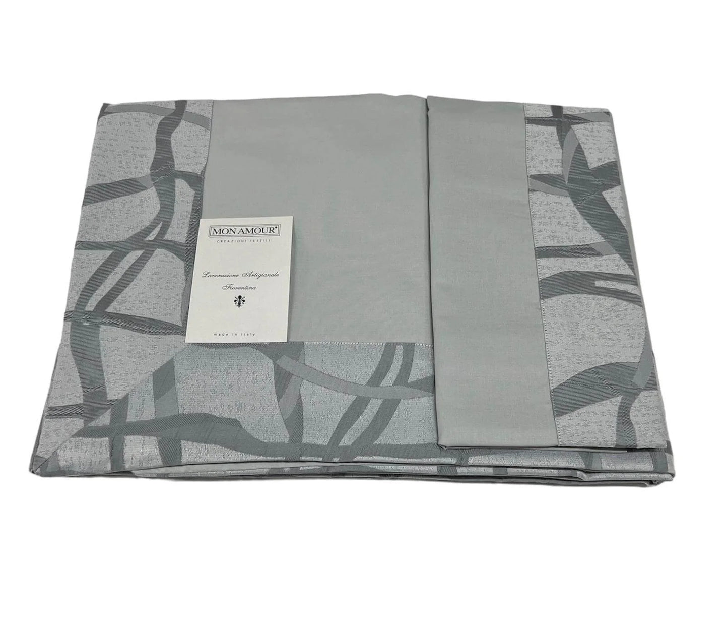 completo lenzuola colore grigio , elegante e confortevole, in puro cotone