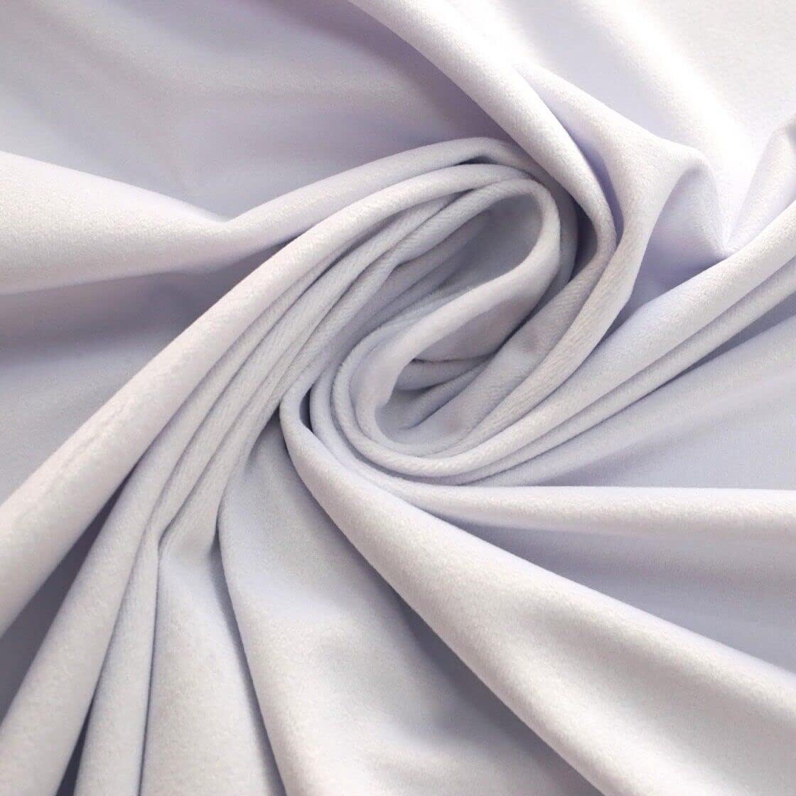 TESSUTO VELLUTO , H.280, METRAGGIO LIBERO, COLORE BIANCO