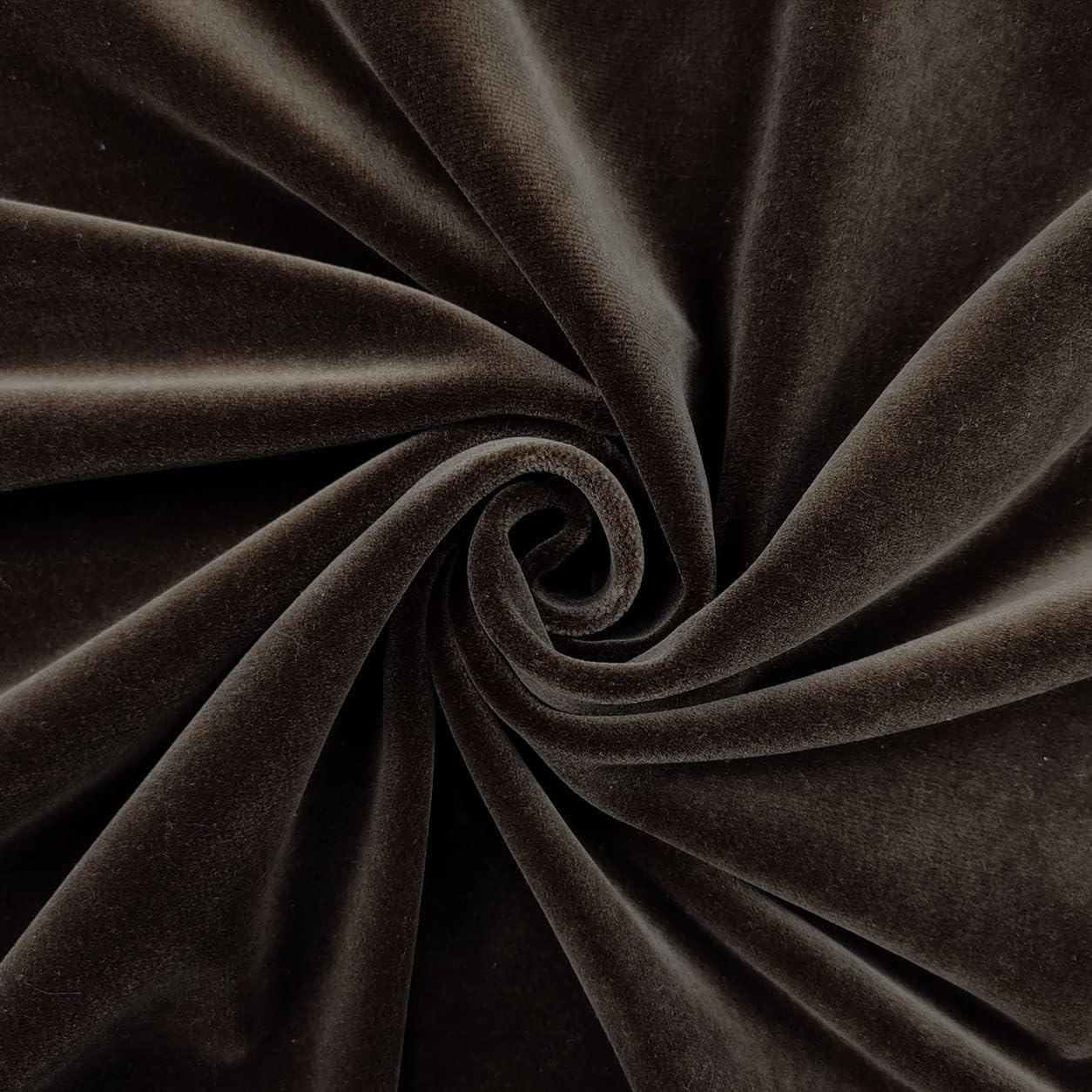 TESSUTO VELLUTO , H.280, METRAGGIO LIBERO, COLORE CIOCCOLATO
