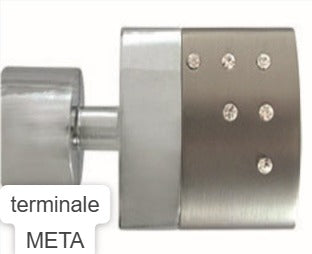 terminale meta ,bastone acciaio ,moderno