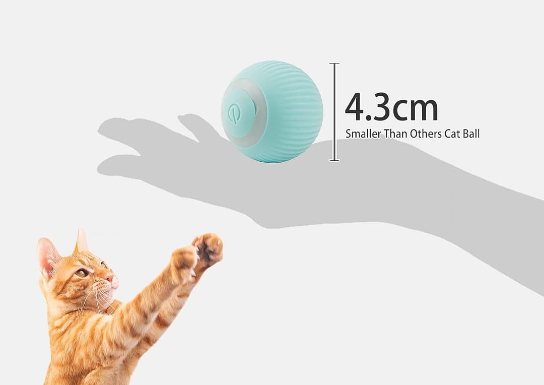 AIRONE Palla giocattolo per gatti interattiva che stimola e diverte