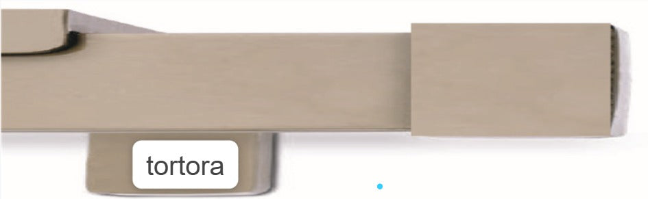 PIATTO STELY 35X15mm e da 50X15mm,bastone per tenda, moderno ,sistema a onda