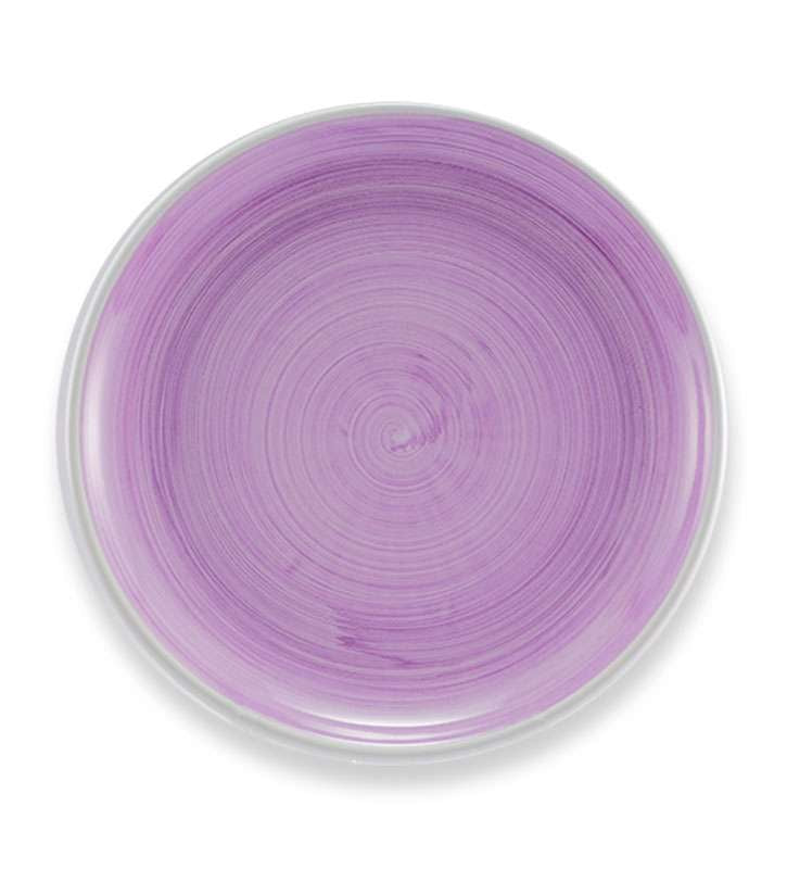 piatto frutta , ceramica siciliana, artigianale , colore lilla