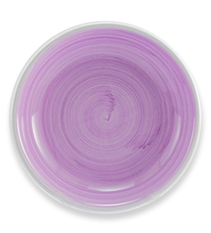 piatto piano,  ceramica siciliana, artigianale , colore lilla