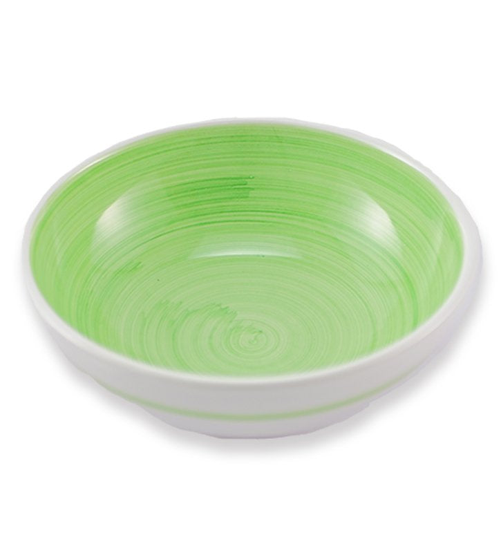 ciotola ,  ceramica siciliana, artigianale , colore verde mela