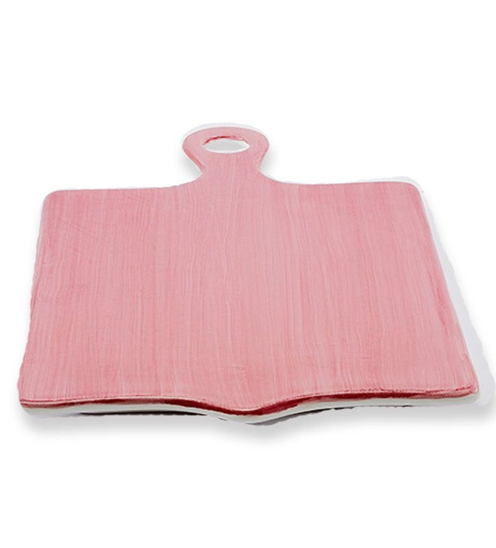 tagliere rettangolare, ceramica siciliana, artigianale , colore lilla