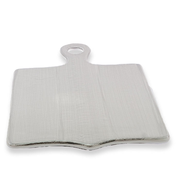 tagliere rettangolare, ceramica  siciliana, artigianale, colore grigio