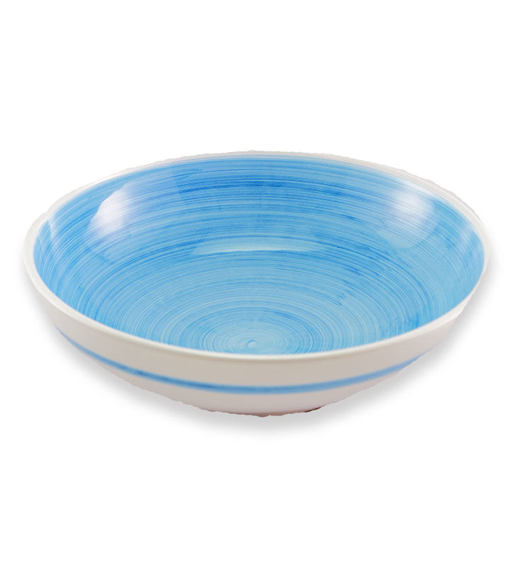 ciotola ,ceramica  siciliana, artigianale, colore azzurro