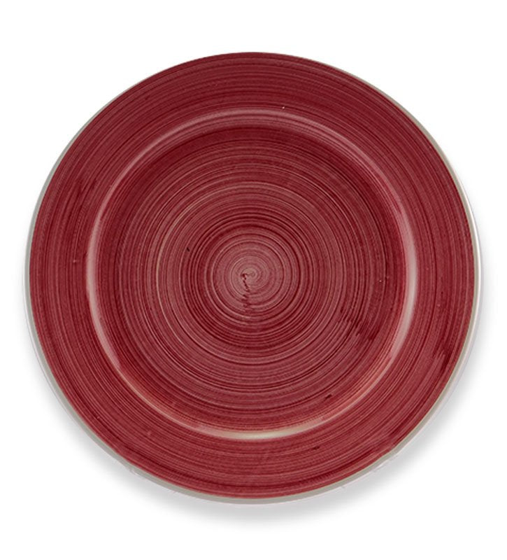 piatto pizza, ceramica siciliana, artigianale , colore bordeaux
