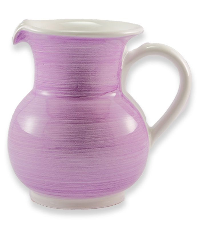 boccale  , ceramica siciliana, artigianale , colore lilla