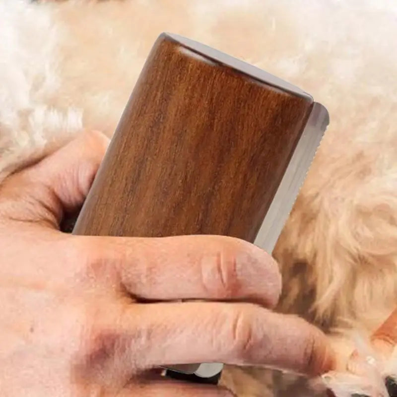Spazzola per rimuovere i peli del cane Manico in legno Spazzola per cani e gatti Spazzola per toelettatura per gatti e cani per animali domestici Spazzole per toelettatura lunghe e corte