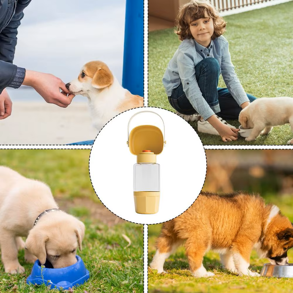 Borraccia Multifunzione "AquaPaws" — Idratazione e snack sempre a portata di zampa