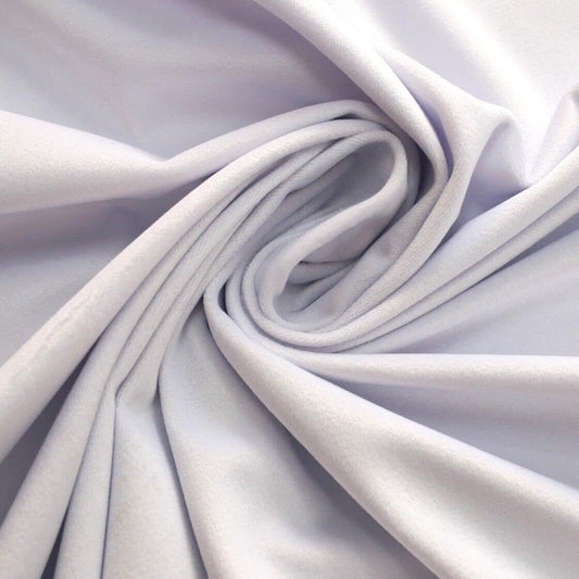 TESSUTO VELLUTO , H.280, METRAGGIO LIBERO, COLORE BIANCO