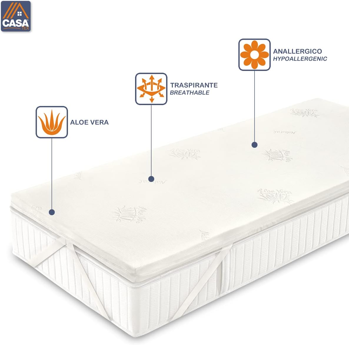 Topper Memory Foam Aloe Vera